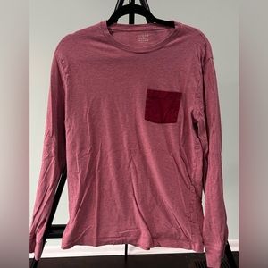Red Jcrew 2 toned long sleeve / size medium